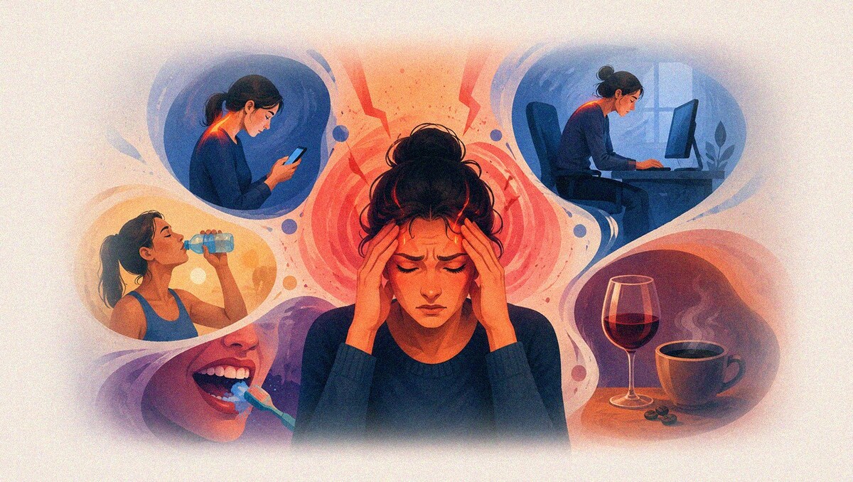 Descubre los 5 hábitos diarios que lo provocan (como la postura o deshidratación) y cómo prevenirlos según la ciencia.