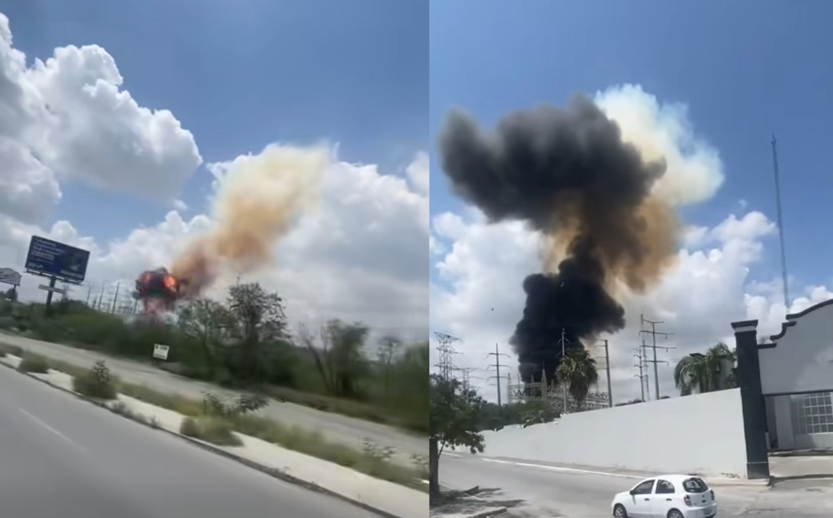 Explota transformador en Reynosa. | Captura de pantalla redes sociales