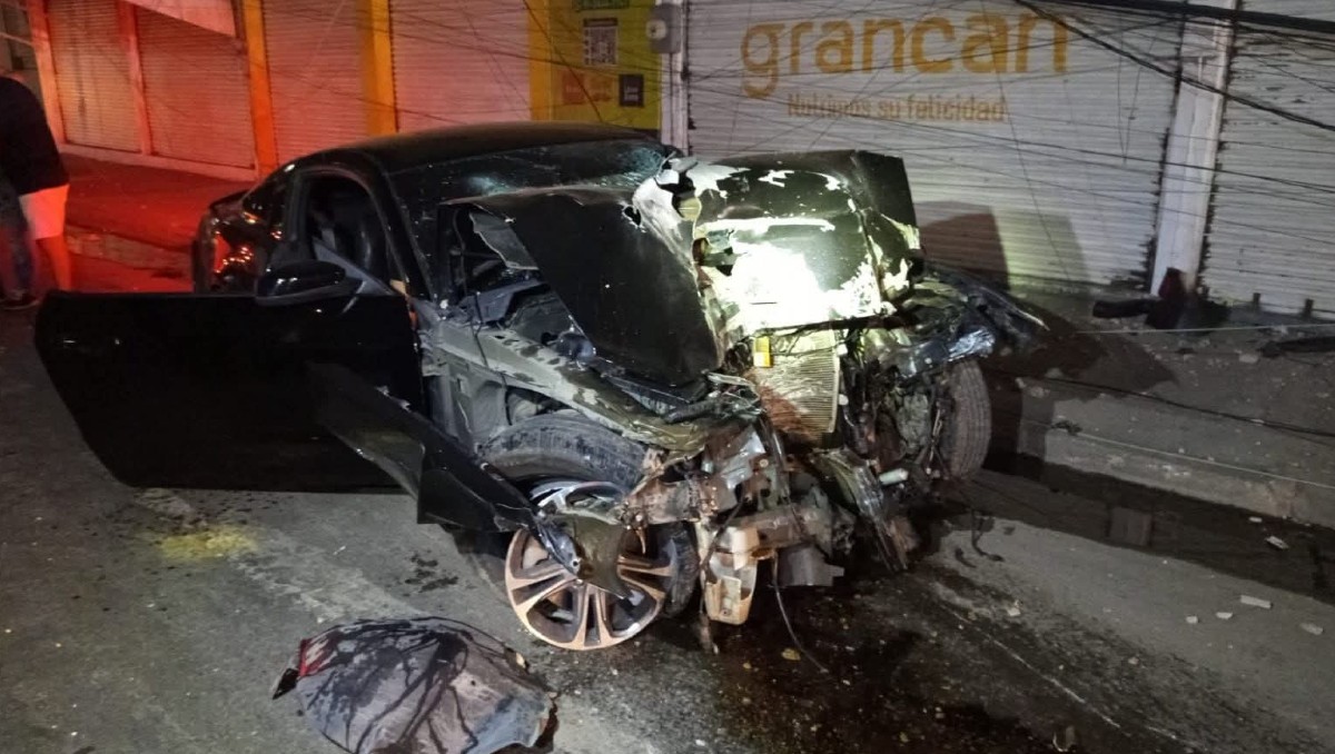 Fuerte choque en la carretera Tampico-Mante. (Sergio Sánchez)
