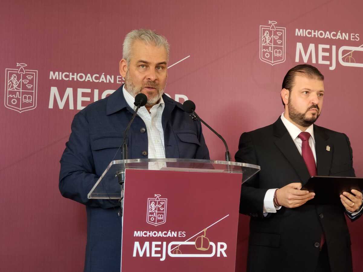 Alfredo Ramírez Bedolla reconoció que en la Meseta Purépecha se ha detectado una alianza entre el crimen y personas de origen colombiano. | Especial
