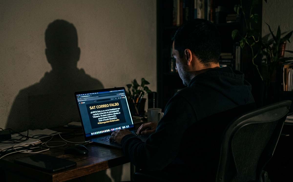 ¿Cómo verificar la veracidad de un correo del SAT? | Foto: Generada con IA