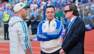 Víctor Velázquez, presidente de Cruz Azul, y Mikel Arriola, presidente de la FMF, presentes en la Final de vuelta de la Liga MX