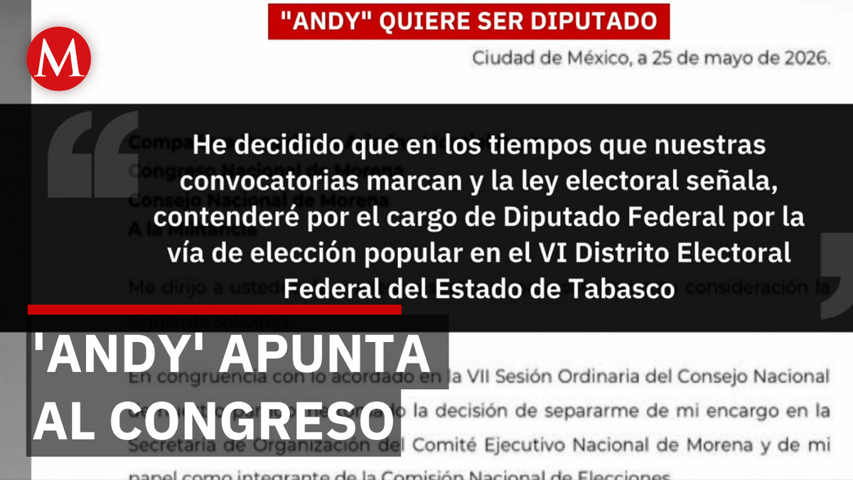 Andrés Manuel López Beltrán buscará ser diputado en Tabasco
