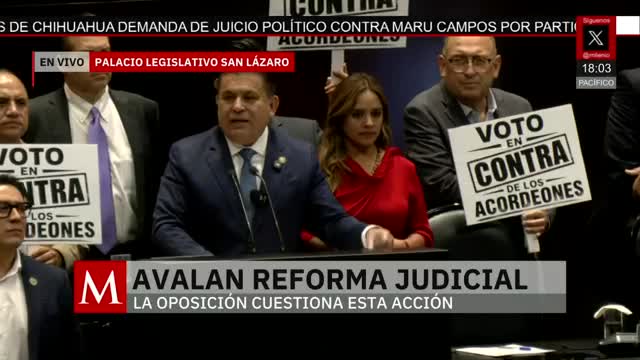 Avalan nueva reforma judicial ante rechazo de la oposición | Jaime Núñez 26 de mayo de 2026