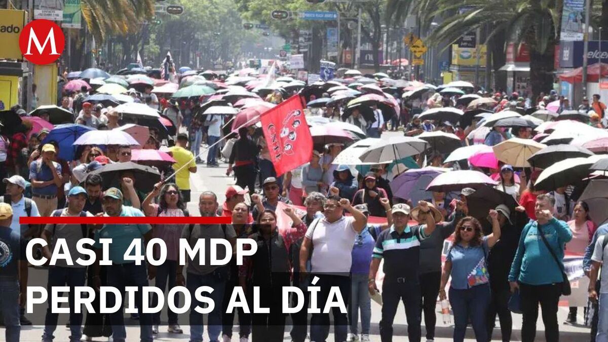 Canaco CdMx alerta pérdidas millonarias por bloqueos de la CNTE