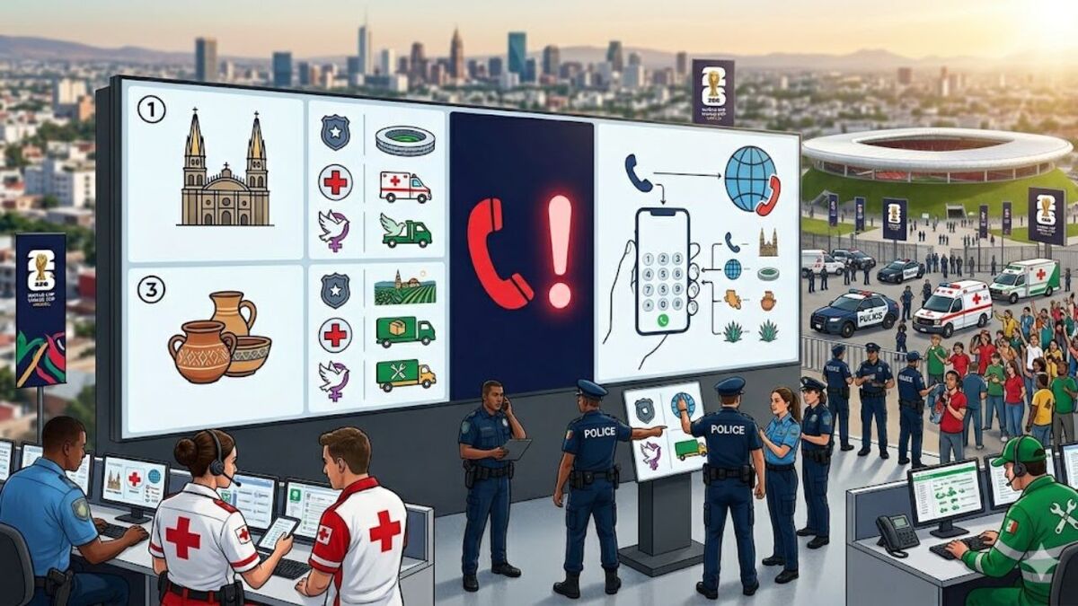 Directorio de emergencia en Jalisco para el Mundial 2026  (Generada con IA)