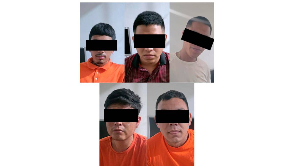 Los hombres fueron identificados como Alfonso 'N', Kevin 'N', Ángel 'N', Tommy 'N' y Hugo 'N'. | Especial