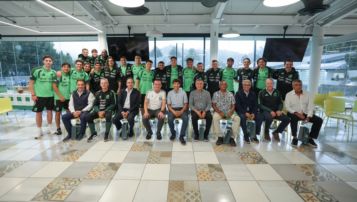 Mundialistas de 1986 visitan a la Selección Mexicana en el Centro de Alto Rendimiento (Cortesía)
