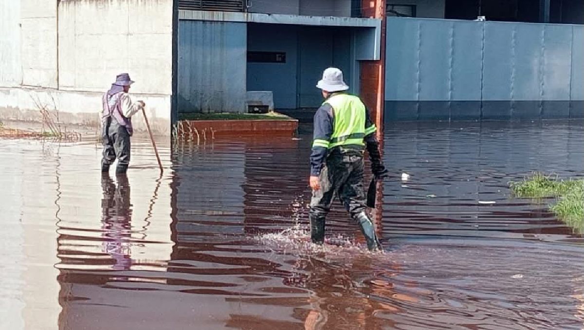 El organismo de agua de Lerma indicó que la basura impedía el flujo del agua por el drenaje. | Foto: Especial