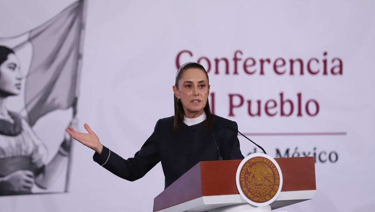 Sheinbaum destaca la mayor IED, comparando los primeros tres meses de distintos años de 2018 a la fecha. | Foto: Octavio Hoyos