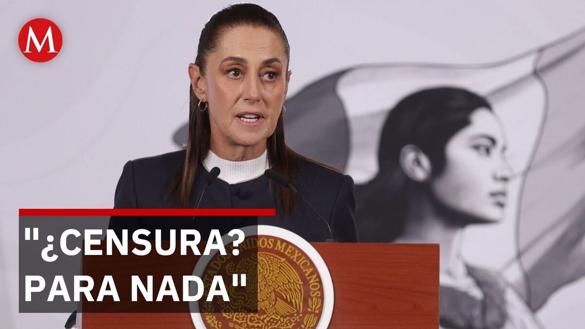 Sheinbaum niega censura tras dicho sobre televisora