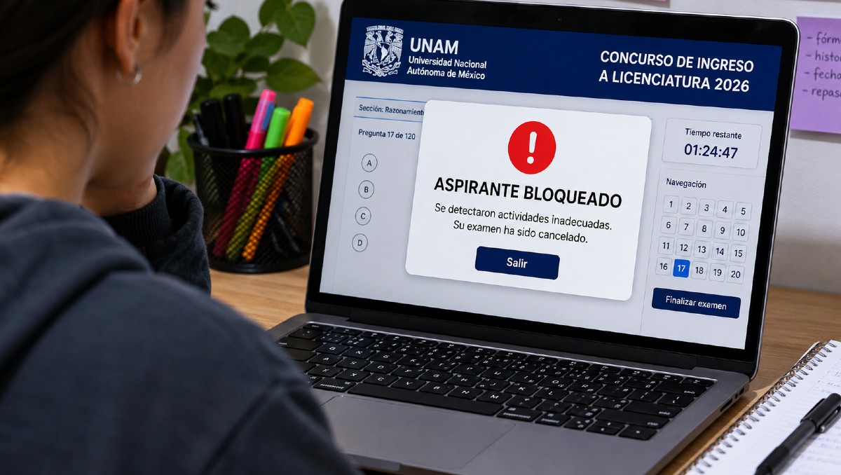 UNAM bloquea a casi 500 aspirantes por presuntas trampas en examen | IA DISCOVER