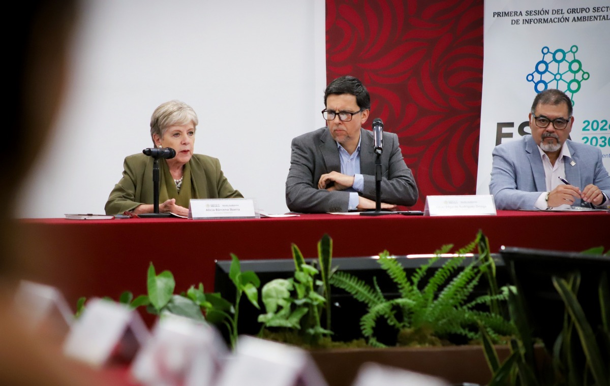 Alicia Bárcena presenta la Estrategia de Información Ambiental 2026-2030. | Foto: Gobierno de México