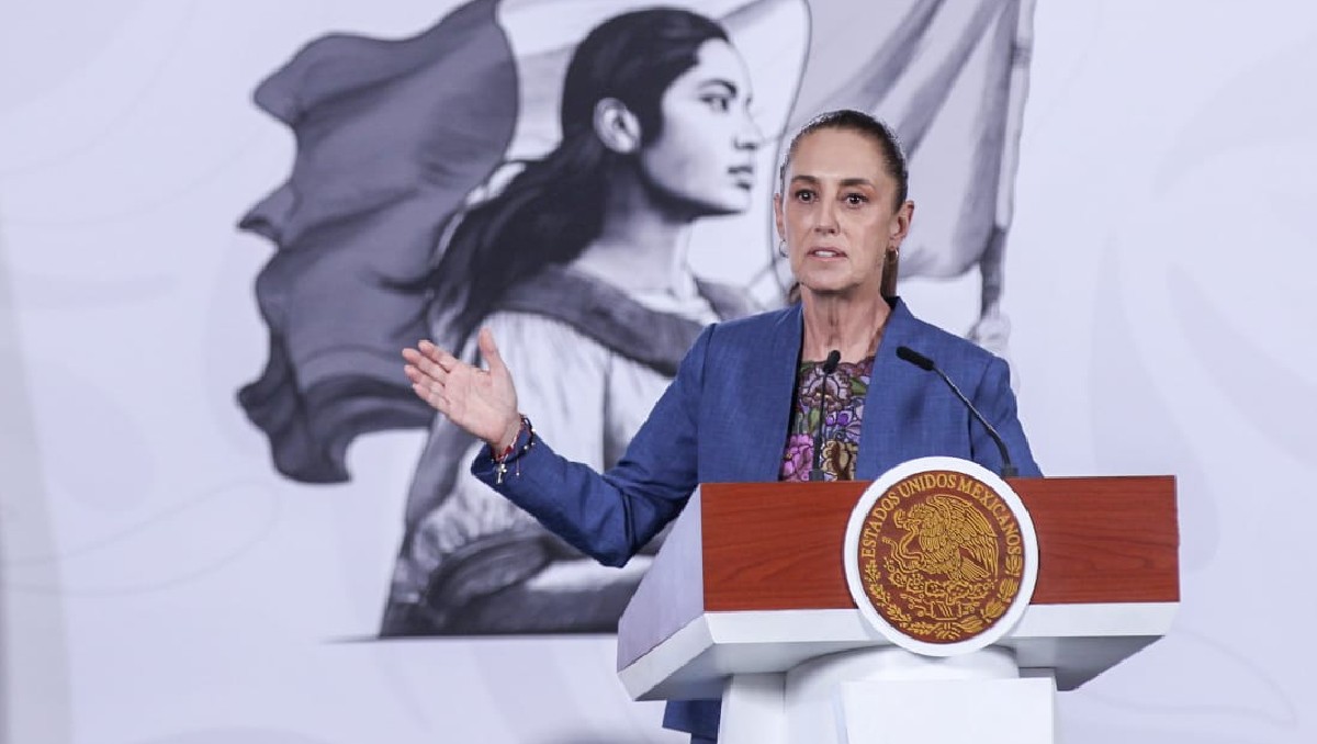 Claudia Sheinbaum en la conferencia mañanera. | Foto: Araceli López