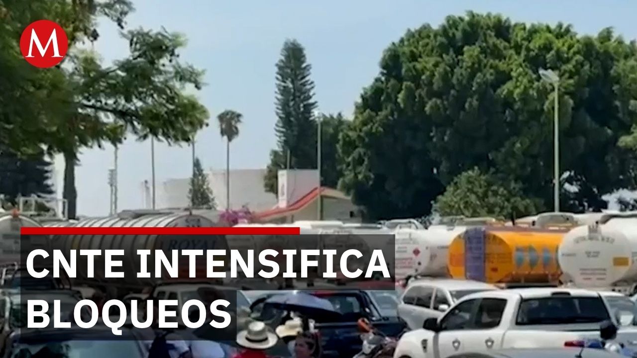 CNTE bloquea Reforma, aeropuerto y Pemex durante segundo día de protestas