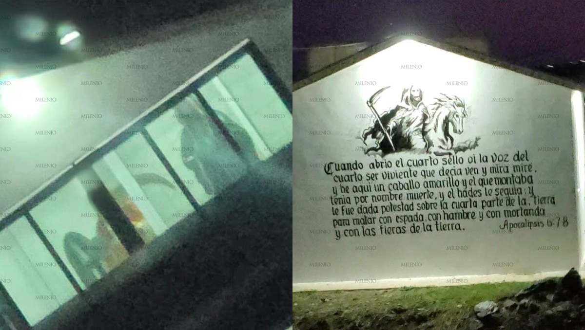 En la edificación tiene escrito un texto que hace referencia al apocalipsis. | Foto: Especial