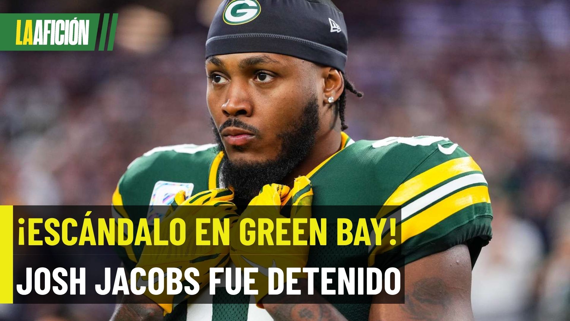 ¡Escándalo en la NFL! Josh Jacobs es detenido en Wisconsin