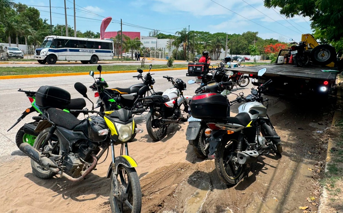 Hacen operativo para detectar motocicletas sin registro.| Y. SÁNCHEZ
