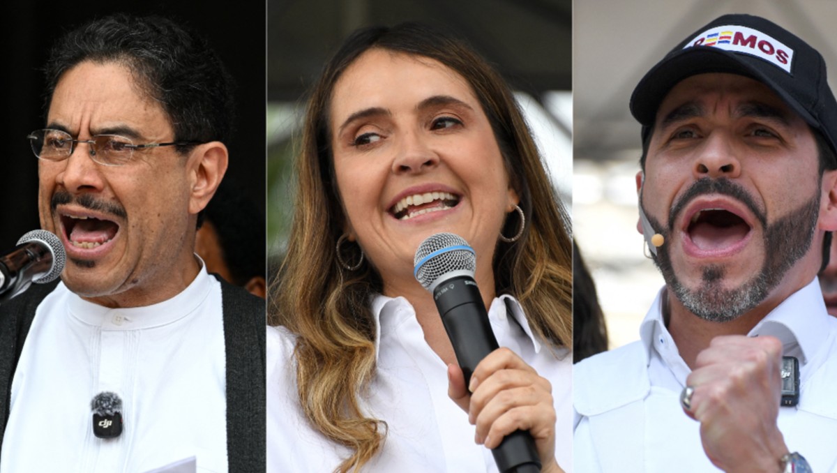 Iván Cepeda, Paloma Valencia y Abelardo de la Espriella. | AFP