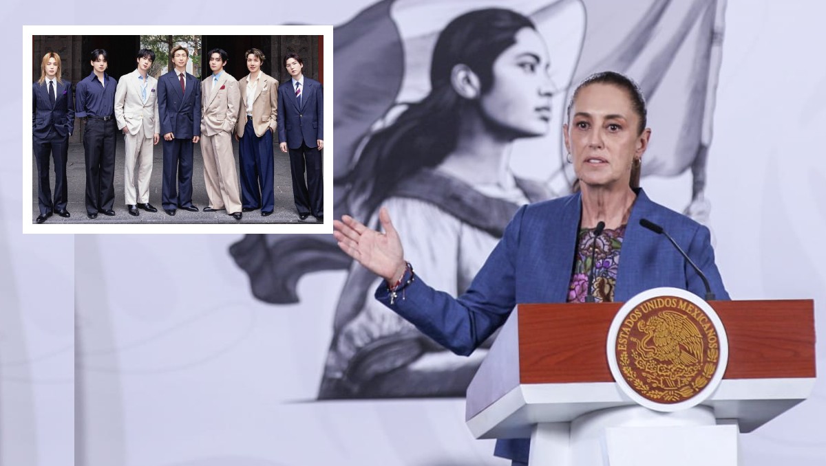 Sheinbaum habla sobre BTS; esto dijo. | Araceli López / Especial