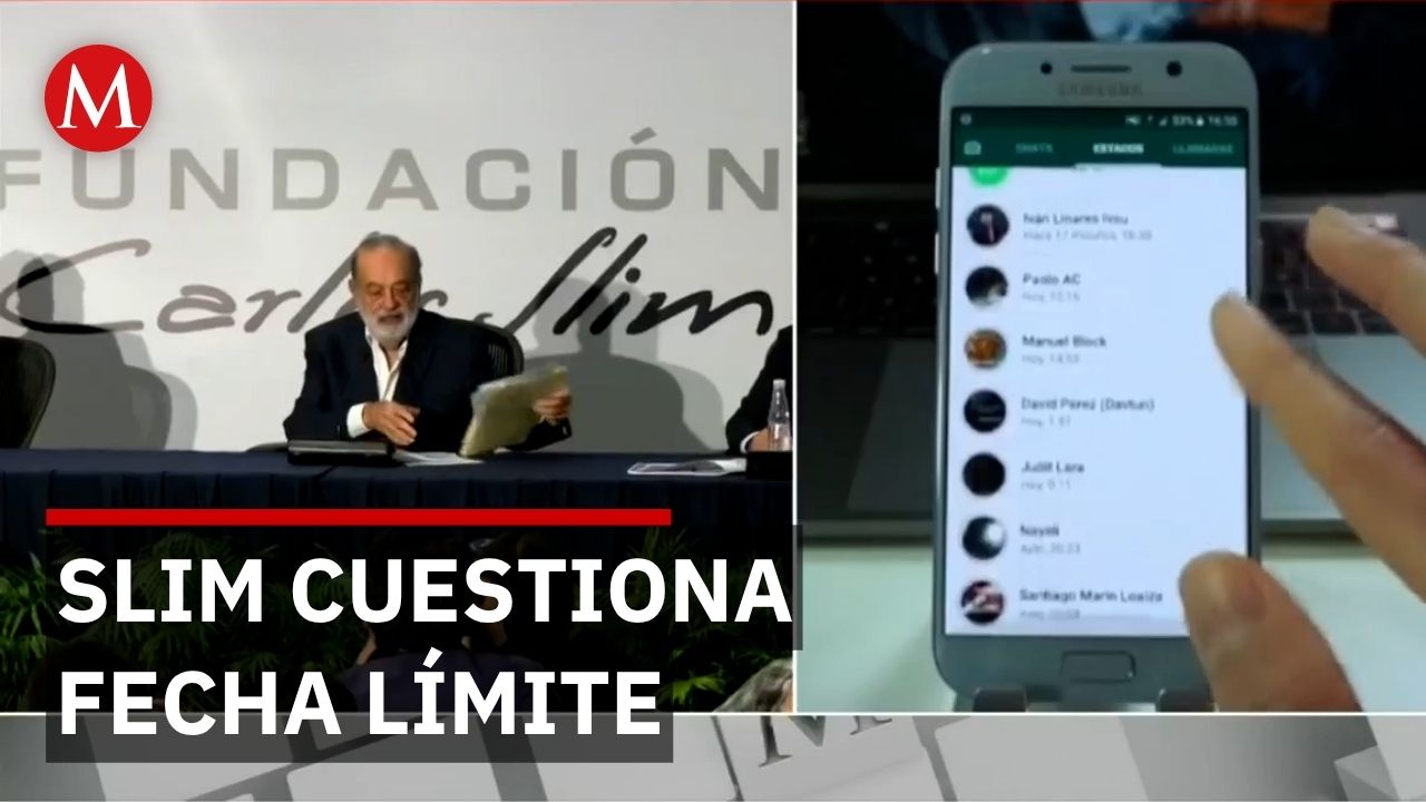 Carlos Slim pide revisar plazo del registro obligatorio de líneas telefónicas en México