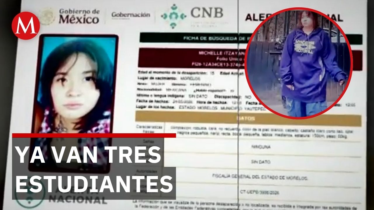 Desaparición de Michelle revive alerta en universidad de Morelos tras dos otros casos
