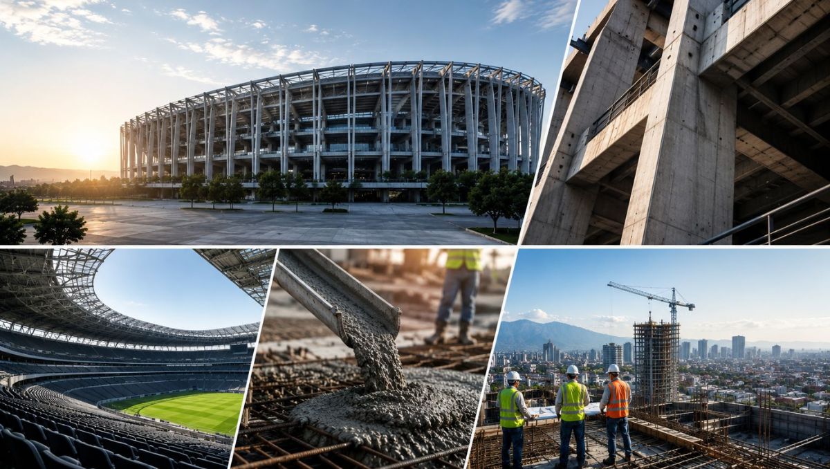 Los estadios se ubican en Monterrey, Guadalajara y la capital de México se construyeron con material de Cemex.
