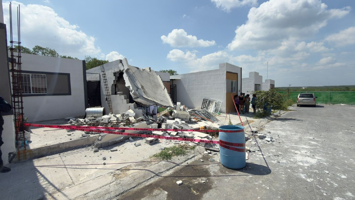La explosión no dejó personas lesionadas debido a que no había nadie en la vivienda. Foto: Víctor González