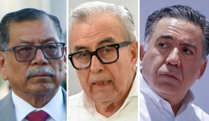 Gerardo Mérida, Rubén Rocha y Enrique Inzunza