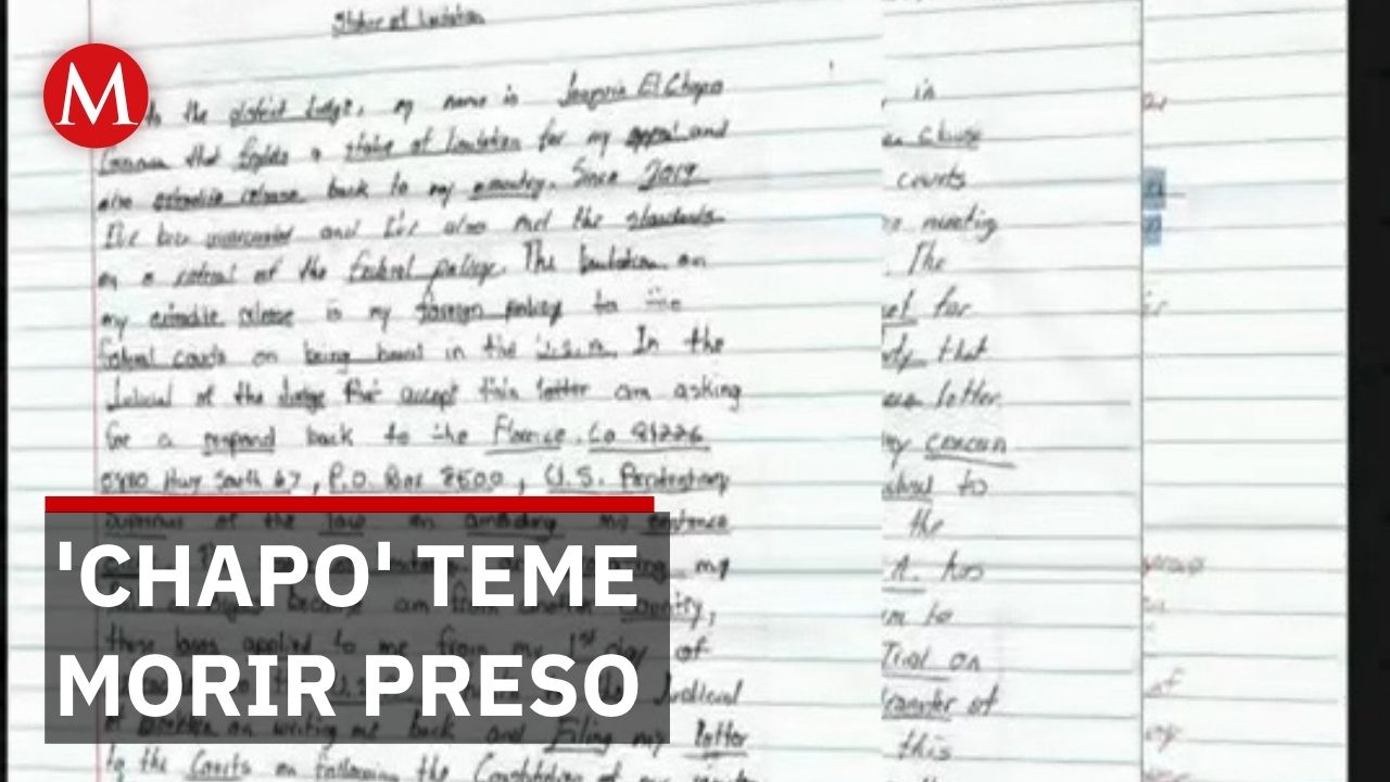 Sobrino de 'El Chapo' llega al Reclusorio Norte mientras Guzmán insiste con cartas al juez