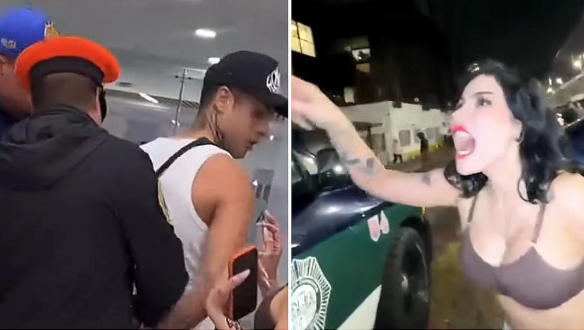 Sol León encara a los policías tras detención de Naim Darrechi  (YT: RadioPericoMX)