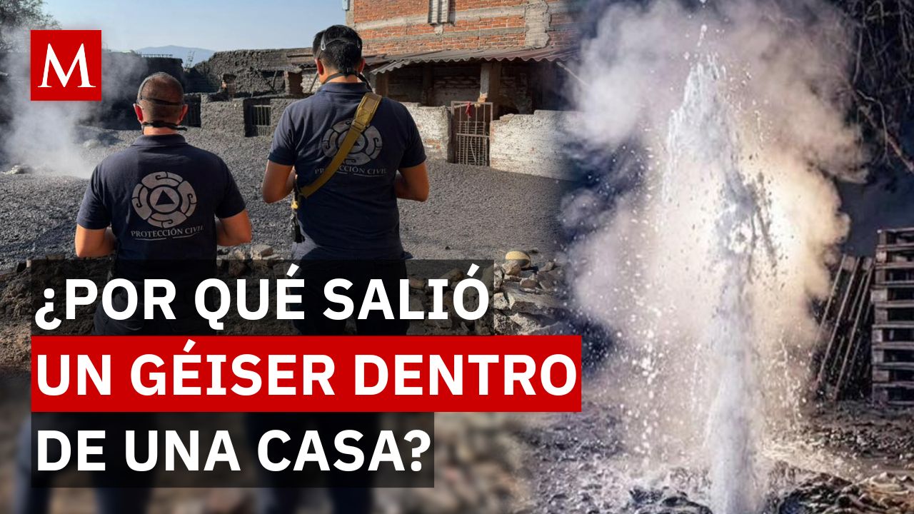 ¡La tierra se abre! Nace un géiser de agua hirviendo y lodo en el patio de una casa