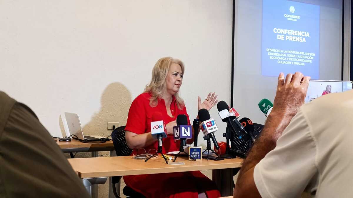 La titular de Coparmex señaló que la gobernadora interina de Sinaloa no ha tenido reuniones con el sector. | Foto: Especial