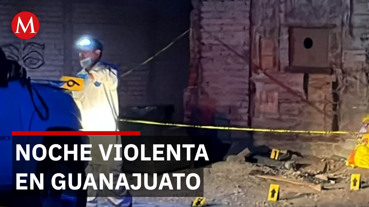 Violencia deja 5 muertos y un agente herido en Guanajuato