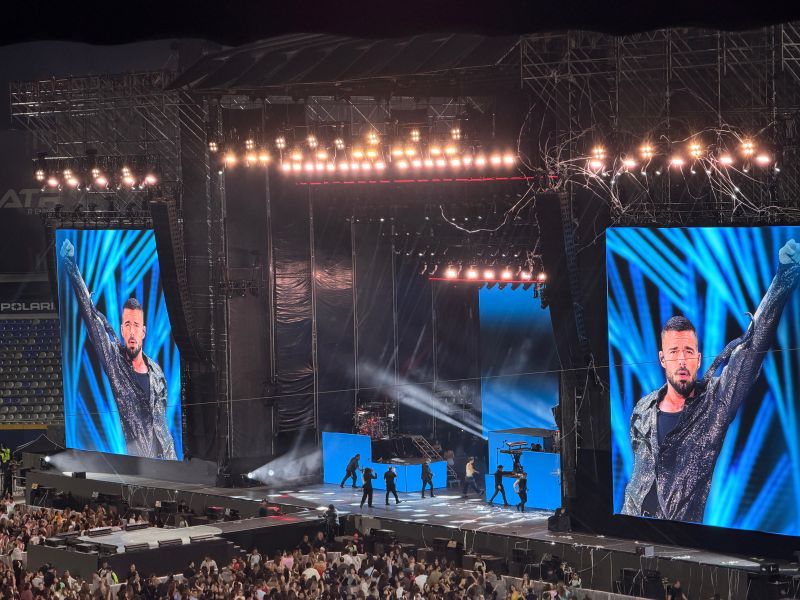 Concierto de Ricky Martin en el Walmart Park, estadio de los Sultanes de Monterrey. Foto: LinkedIn.