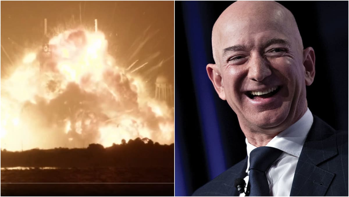 La explosión del cohete de Jeff Bezos ocurrió en Cabo Cañaveral. (Especial)