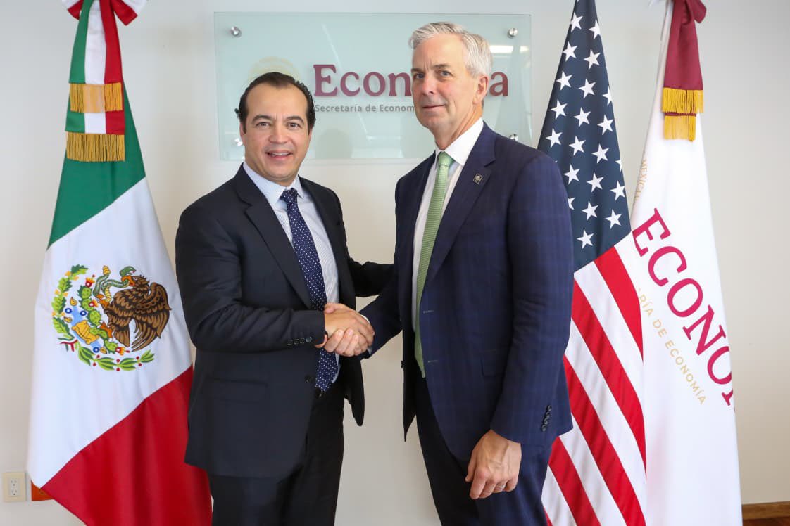 Su llegada a México para las conversaciones sobre la revisión del T-MEC confirmó su influencia. Foto: Secretaría de Economía.