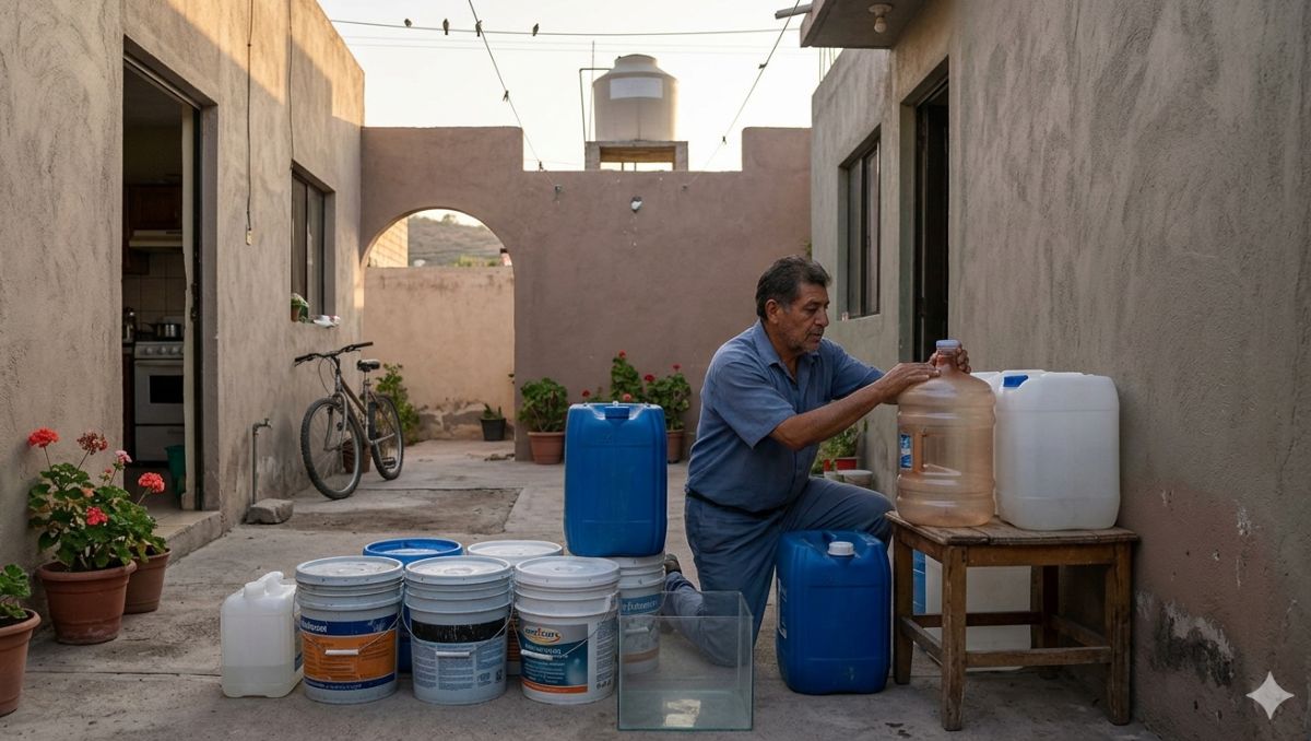 SAPAL recomendó a la población cuidar el agua almacenada y utilizarla únicamente para actividades esenciales. | Gemini