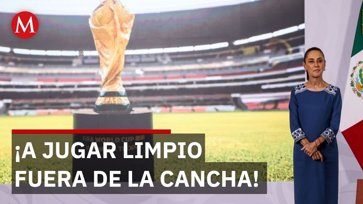 Sheinbaum pide a aficionados festejar en paz durante el mundial