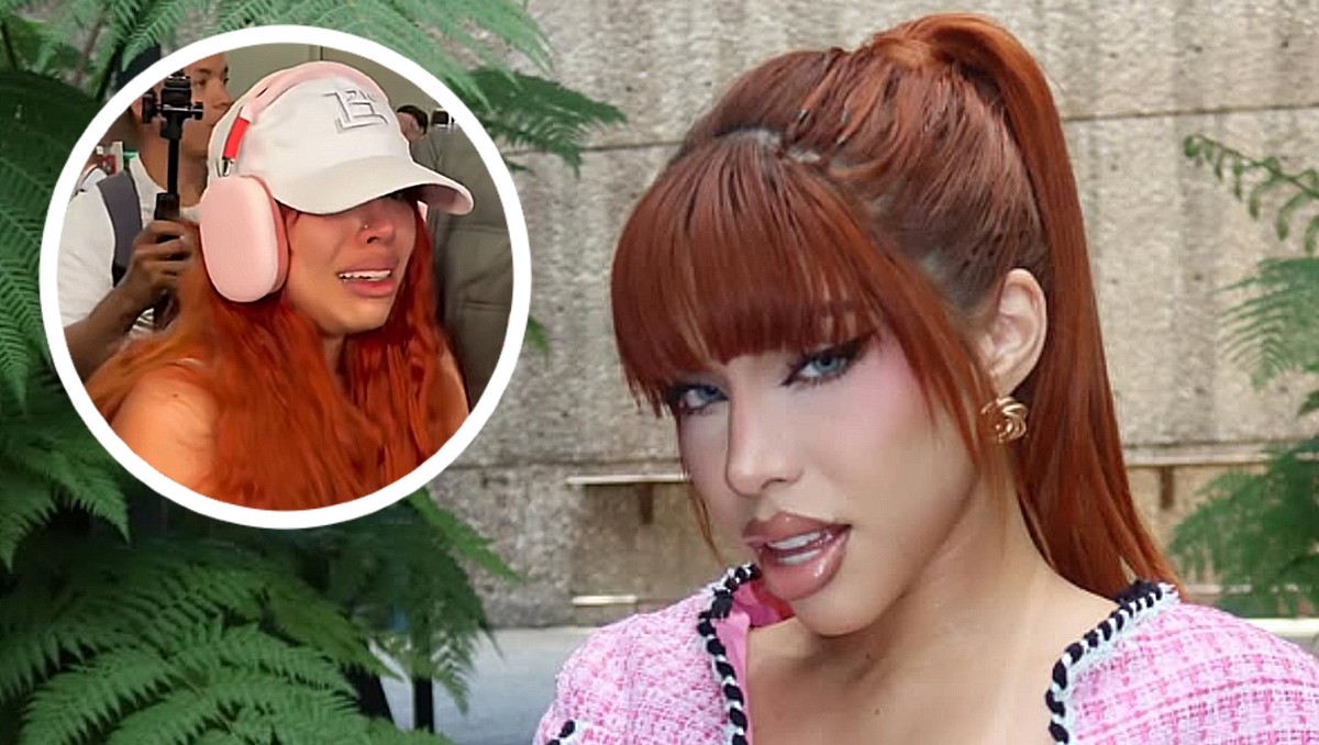 Yeri Mua rompe en llanto en el Aeropuerto Internacional de la Ciudad de México (YT: detrasdelosfamososmx // IG: @yerimua)