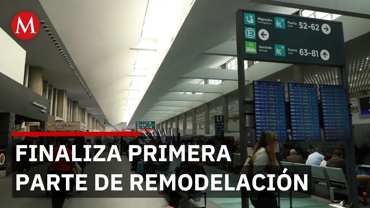 Claudia Sheinbaum realiza la entrega de la primera fase de la remodelación del AICM