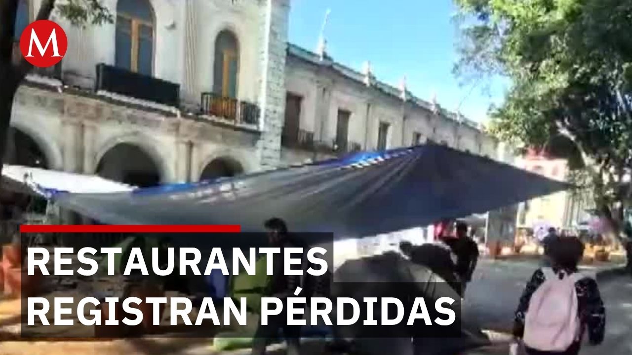 El plantón de la Sección 22 ahuyenta al turismo y paraliza el comercio local en Oaxaca
