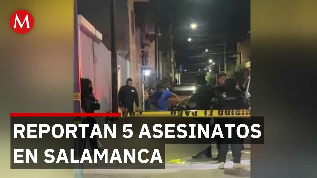 Violencia deja a cinco personas sin vida en Salamanca, Guanajuato