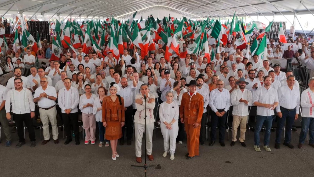 Américo Villarreal refrenda apoyo de Tamaulipas a Claudia Sheinbaum ante miles de asistentes