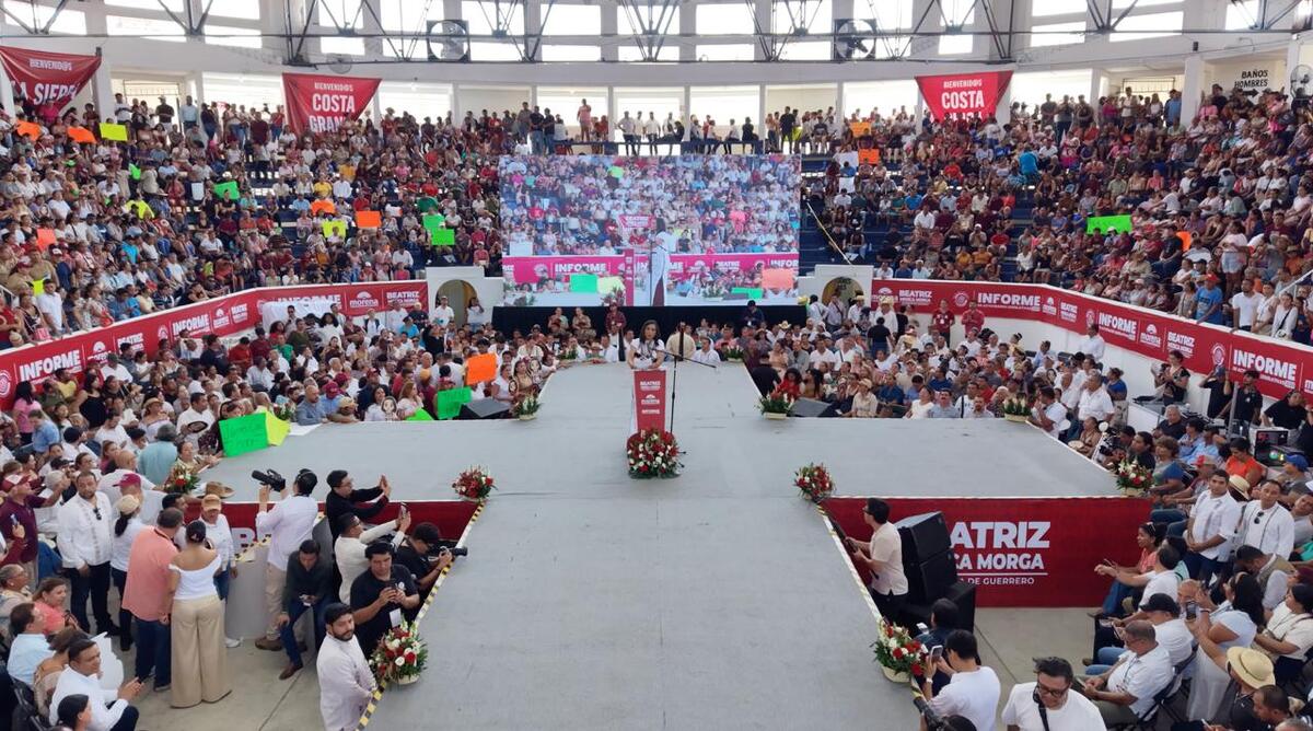 Beatriz Mojica pronunció un discurso cargado de referencias a la identidad guerrerense. | Foto: Especial