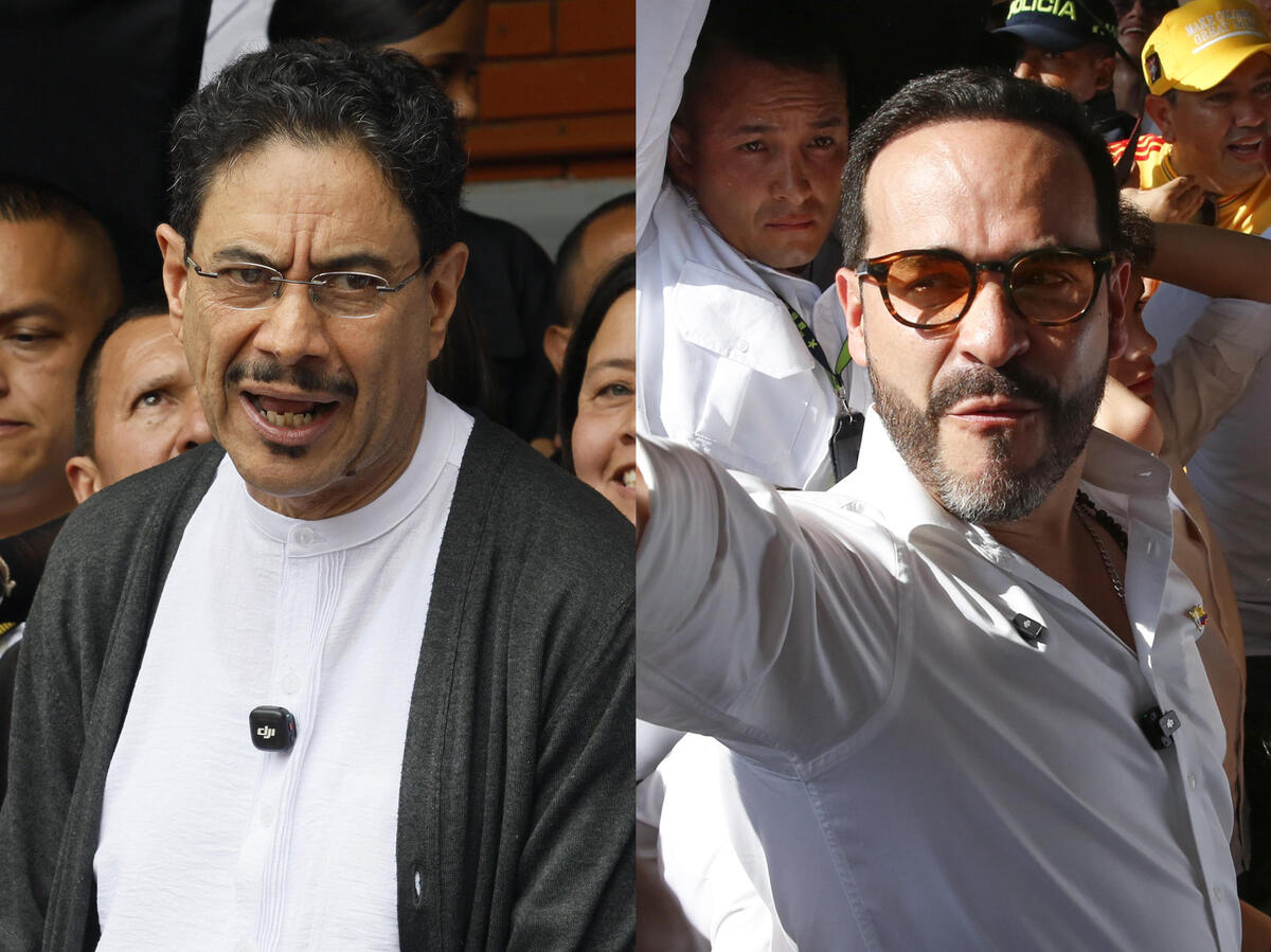 Iván Cepeda y Abelardo de la Espriella fueron los candidatos colombiano más votados en la primera vuelta (EFE).