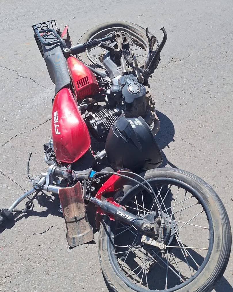 Muere motociclista en Hidalgo tras choque con unidad de la Guardia Nacional. (Cortesía)