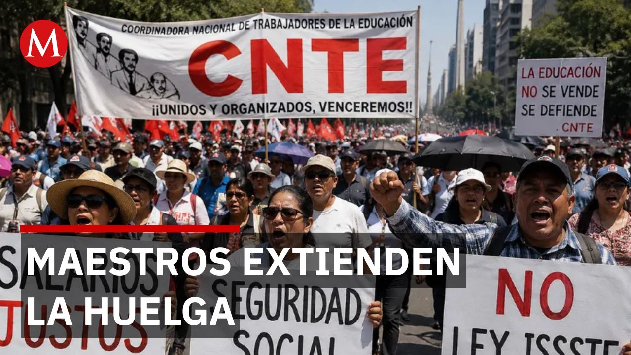 CNTE redobla presión con nuevas marchas en la Ciudad de México