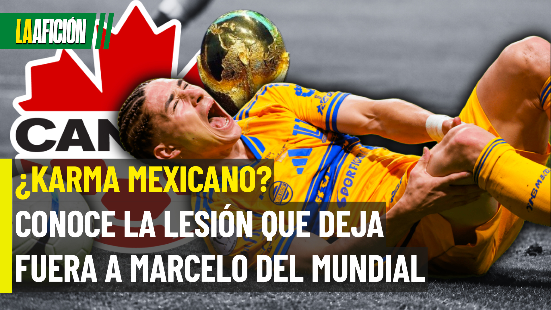 Confirman grave lesión de Marcelo Flores tras la final entre Tigres y Toluca