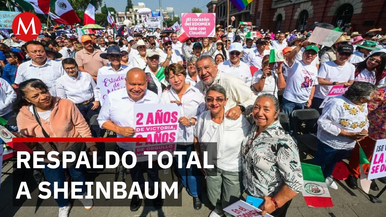 Delfina Gómez reúne a 75 mil personas en apoyo a Claudia Sheinbaum